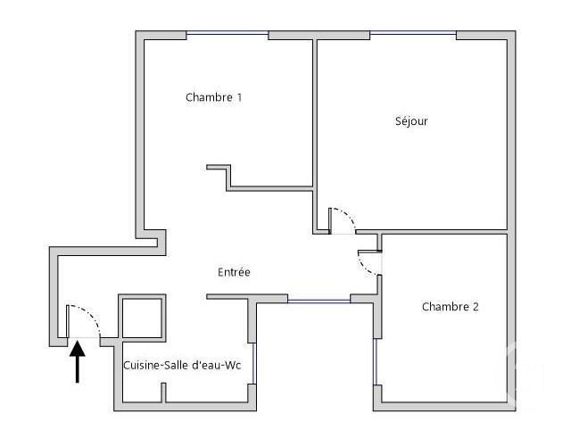 Afficher la photo en grand Appartement F3 à vendre - 3 pièces - 52.03 m2 - PARIS - 75017 - ILE-DE-FRANCE - Century 21 Patrimoine 17