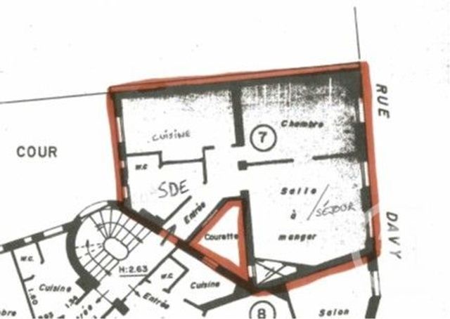 Appartement F2 à vendre - 2 pièces - 43.01 m2 - PARIS - 75017 - ILE-DE-FRANCE - Century 21 Patrimoine 17