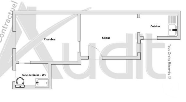 Appartement T2 à vendre - 2 pièces - 28.91 m2 - PARIS - 75017 - ILE-DE-FRANCE - Century 21 Patrimoine 17