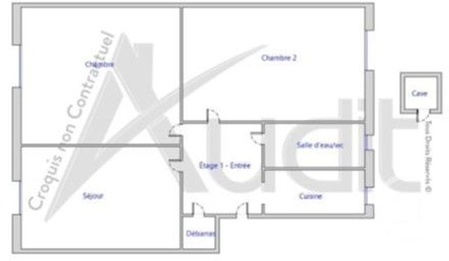 Appartement F3 à vendre - 3 pièces - 45.63 m2 - PARIS - 75017 - ILE-DE-FRANCE - Century 21 Patrimoine 17
