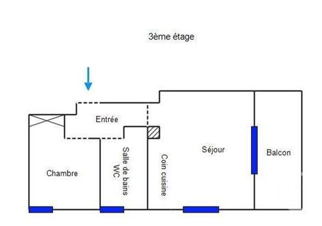 Appartement F2 à vendre - 2 pièces - 43.6 m2 - PARIS - 75017 - ILE-DE-FRANCE - Century 21 Patrimoine 17