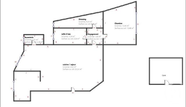 Appartement T2 à vendre - 2 pièces - 48.21 m2 - PARIS - 75017 - ILE-DE-FRANCE - Century 21 Patrimoine 17
